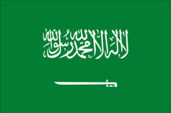 The Saudi flag bears does not appear on the nation's military uniforms because it bears the shahada ("There is no god but Allah, and Muhammad is his Prophet") which it would be blasphemous to display while going to the bathroom