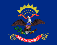 Officially, the ratio of North Dakota's flag is 33:26, but they're almost always made in the more standard 5:3 ratio